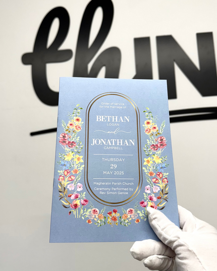 Fast A5 Stapled Booklet Printing | Full Colour Printing | Funeral Books, Order of service, Booklet