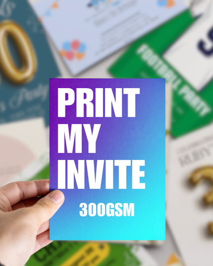 Party Invite Printing | A5, A6