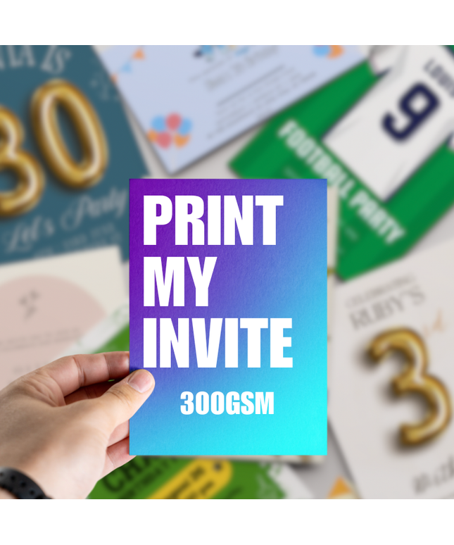 Party Invite Printing | A5, A6