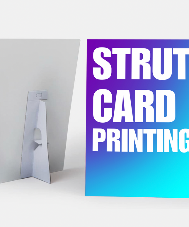 A5 | A6 Strut Card Printing - Upload your own artwork