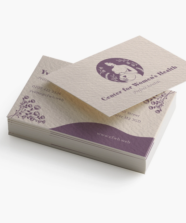 Premium Textured Business Card Printing 85mm x 55mm - You Provide Artwork