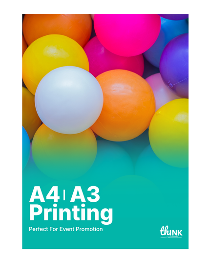 A4, A3 Poster Printing | 170gsm Silk Posters | A3, A4 Flyers