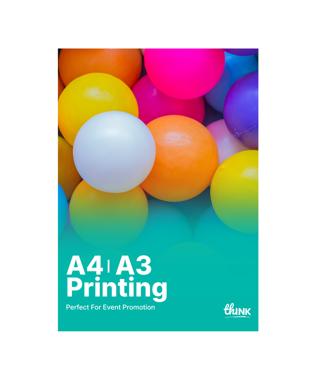 A4, A3 Poster Printing | 170gsm Silk Posters | A3, A4 Flyers