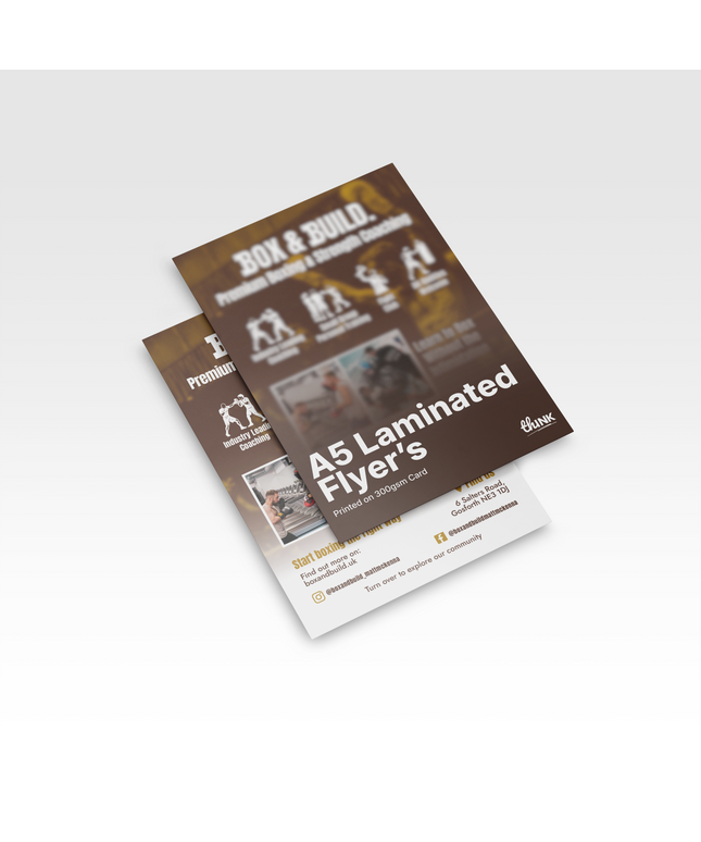 Premium A5 Laminated Flyer Printing A5 | Leaflet Printing