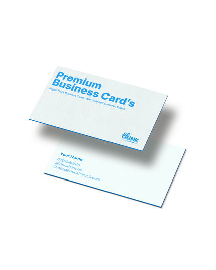 The Triple Business card - Coloured edge Business card (85mm x 55mm)