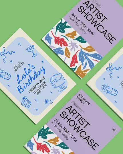 Party Invite Printing | A5, A6