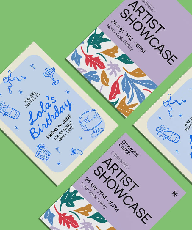 Party Invite Printing | A5, A6
