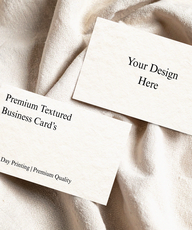 Premium Textured Business Card Printing 85mm x 55mm - You Provide Artwork